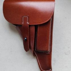 HOLSTER MARRON POUR P-38,MODELE  SOUPLE