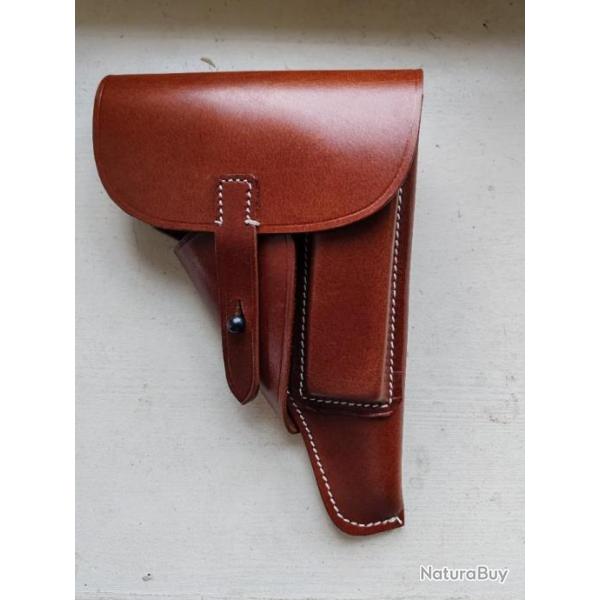 HOLSTER MARRON POUR P-38,MODELE  SOUPLE