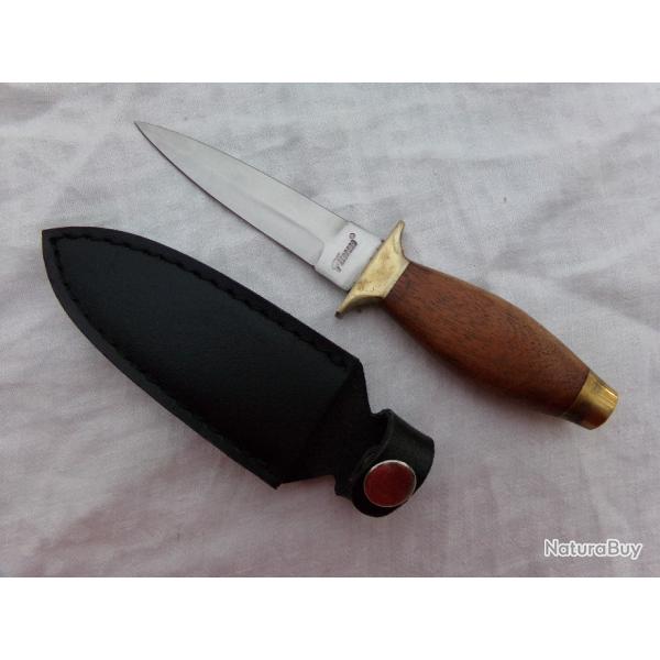 petite dague de chasse/ couteau de botte Lopard 19 cm avec son tui