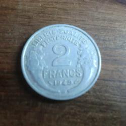 2 FRANCS MORLON 1949 B