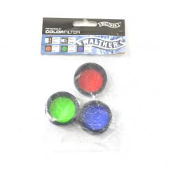 Ensemble de filtres couleurs pour lampe tactique 33mm. WALTHER color filter 4000844517043