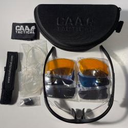 Lunettes de tir CAA TACTICAL avec 4 paires verres et accessoires