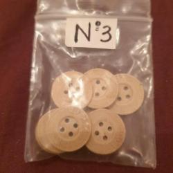 Lot de 10  boutons en cartons  Allemand WW2   Q1