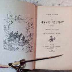 BARON DE VAUX  LES FEMMES DE SPORT -- PARIS C. MARPON ET E. FLAMMARION ÉDITEURS 1885