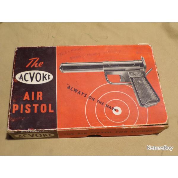 Pistolet Anglais collection air PISTOL ACTOVE ACCLES & SHELVOKE annes 50