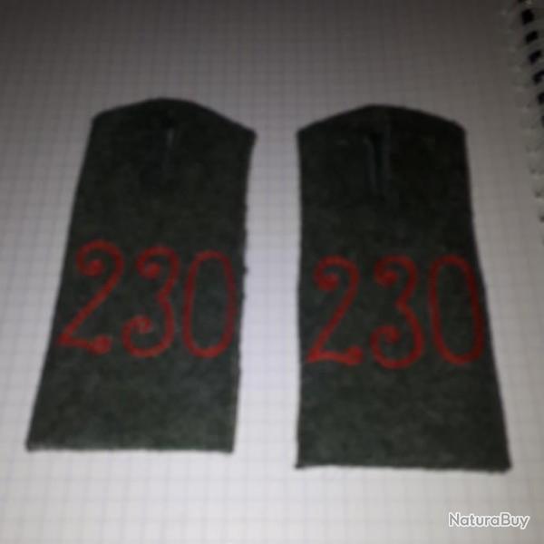 Paire de pattes d'paule WW1 en reproduction 1
