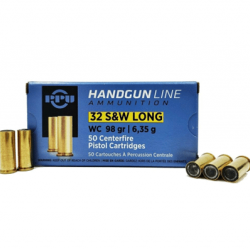 PPU 32 S&W long 98grs WC