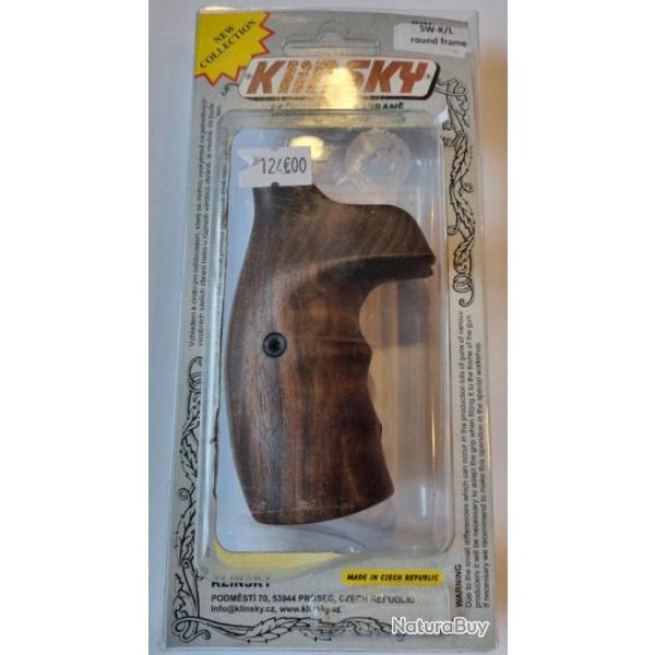 Crosse revolver bois Klinsky pour revolver Smith&Wesson carcasse K/L