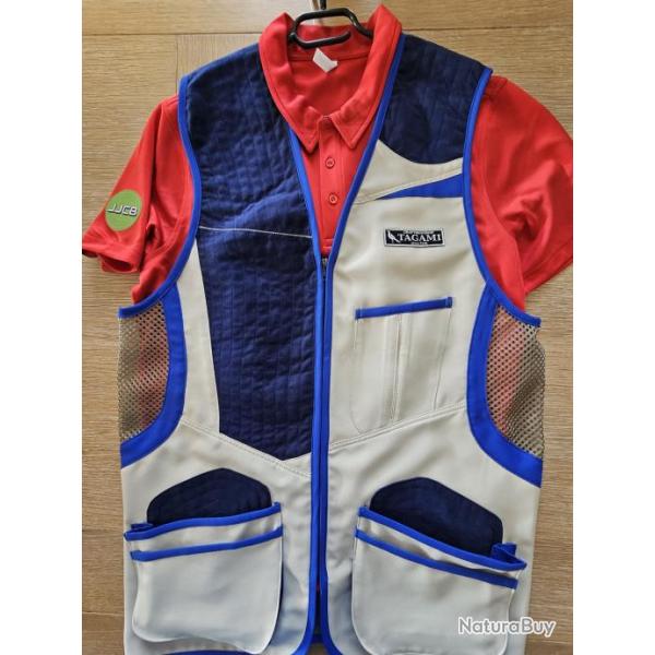 GILET DE BALL-TRAP TAGAMI HAUTE QUALITE 5XL DROITIER