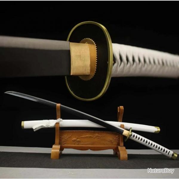 Katana Wado Ichimonji One Piece (Acier au Carbone 1060) (2)