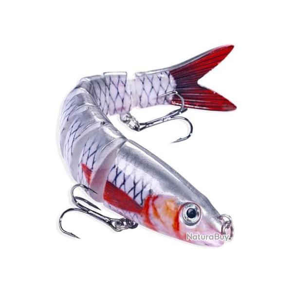Leurres Peche Bioniques Multi Articule Brochet Bar Perche Truite Eau Douce Salee