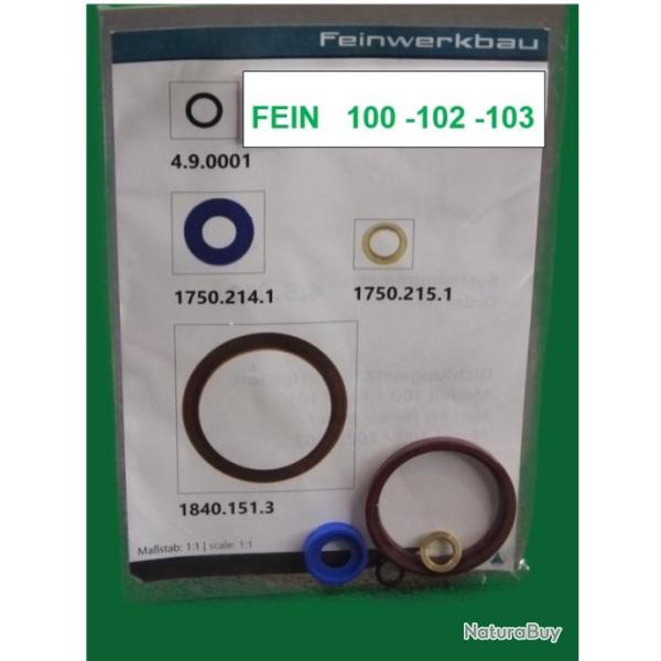 Kit entretien joints pour pistolet FEINWERKBAU Model 100 - 101 - 102