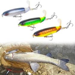 Leurres Peche Ensemble Carnassier Eau Salee Douce Mer 10cm 13gr Whopper Plopper PVC