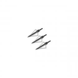 Pointe de chasse broadhead 2 pour fleches nxg avec pointe vissee