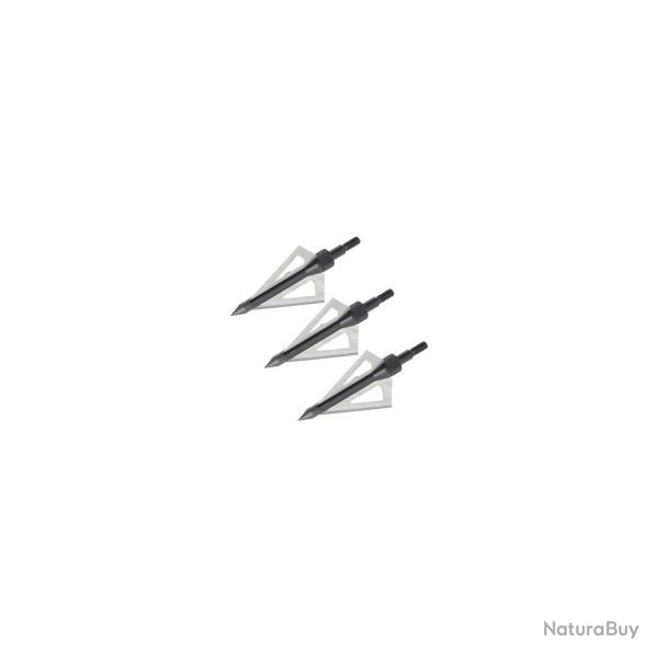 Pointe de chasse broadhead 2 pour fleches nxg avec pointe vissee