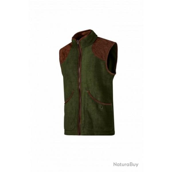 Gilet polaire homme vert fort