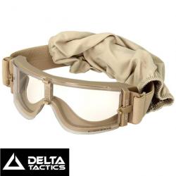 Masque de protection airsoft Tan X8 Delta Tactics avec anti-buée