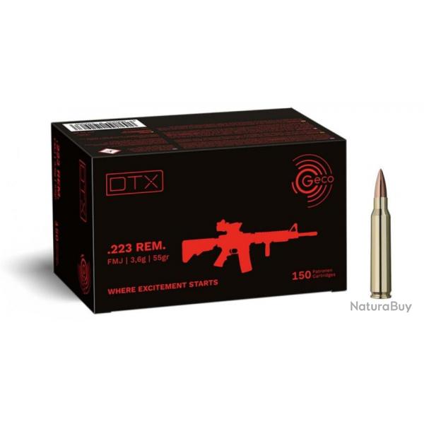 GECO Cal.223 Rem DTX FMJ 55gr x150