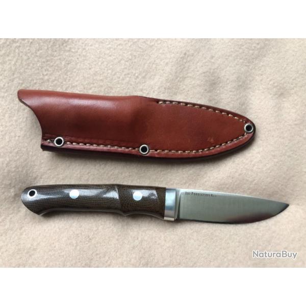 BARK RIVER "CLASSIC UTILITY CAPER" ELMAX - Forest Green Canvas Micarta - 1 st Production Run (2016)