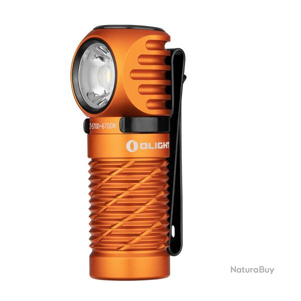 Olight Perun 2 mini Orange - Lampe frontale rechargeable 1100 Lumens