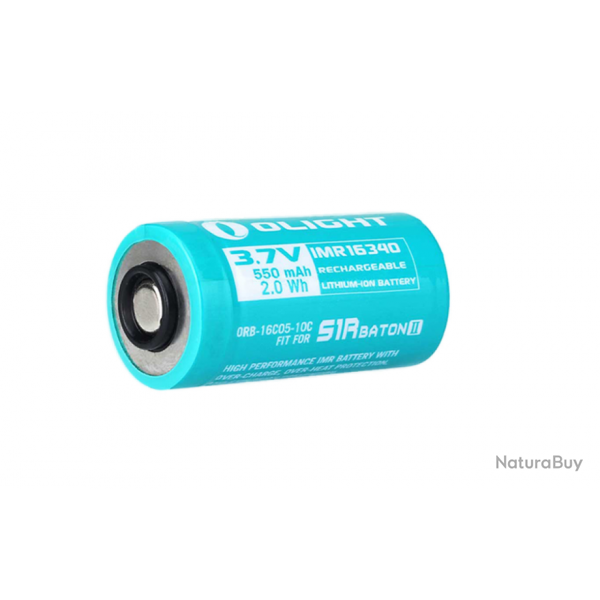 Olight RCR123A battery 3.7V 550mAh Rechargeable