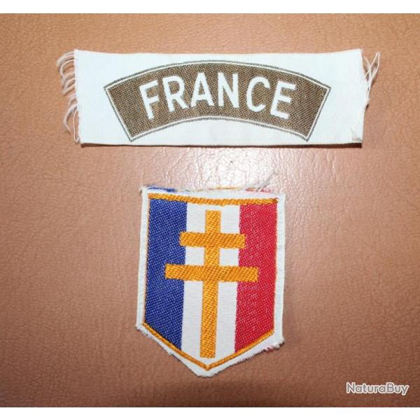 Banane FRANCE insigne libration croix de Lorraine WW2