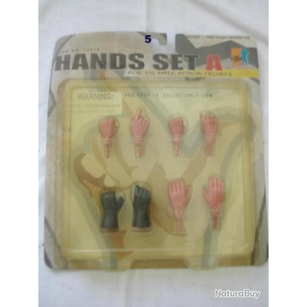 Figurine Dragon 1/6 Hands set A