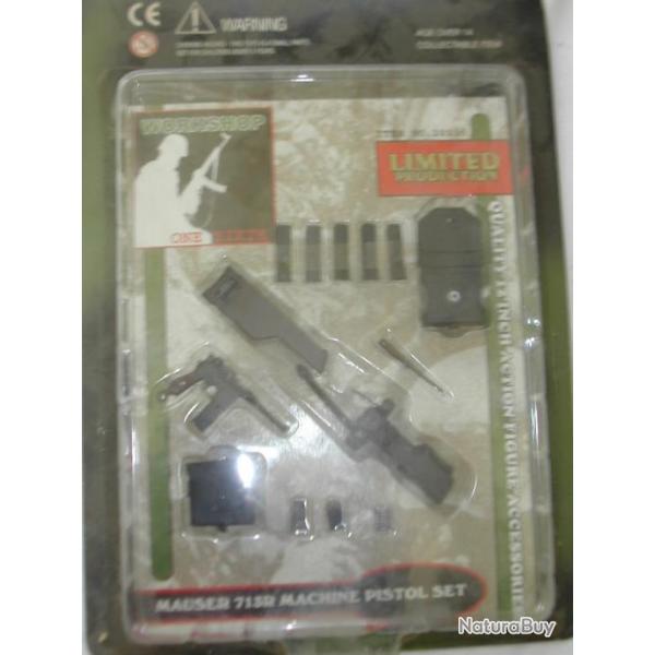 Figurine Dragon 1/6 Mauser machine pistole set