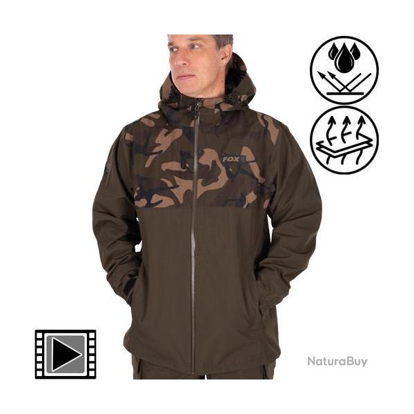 Veste de Pluie Fox RS25K Khaki Camo Std Jacket