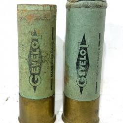 Anciennes Cartouches fusil de chasse de Collection en Carton GEVELOT