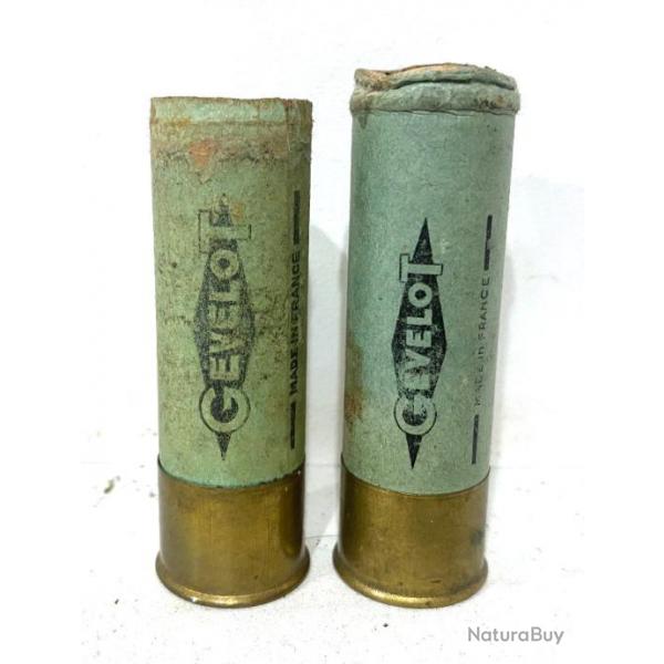 Anciennes Cartouches fusil de chasse de Collection en Carton GEVELOT