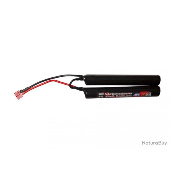 Batterie NiMh 9,6v Double T-Dean 1600 mAh (ASG)