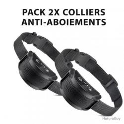 2x colliers antiaboiement autonome rechargeable