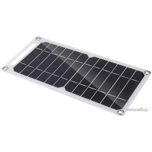 Panneau Solaire avec USB tanche en Plein Air Randonne et Camping Batterie Portable Chargeur