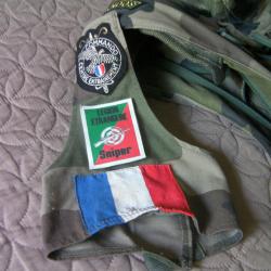 Gilet tactique COMODITEX,GT armée française taille 106 à 115, avec plaques balistiques anti-traumas.