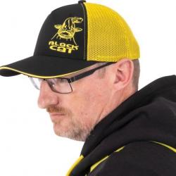 Casquette Black Cat Trucker Cap Noire et Jaune