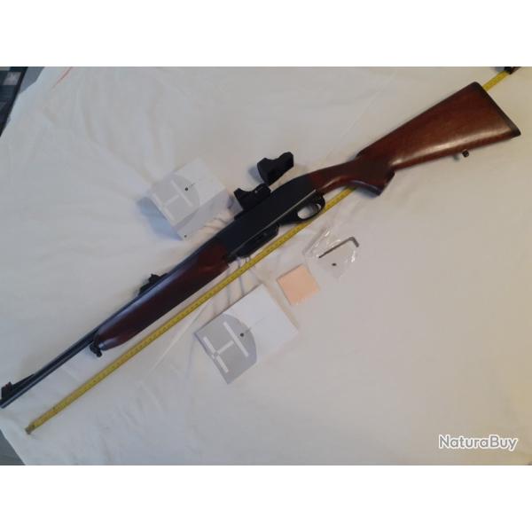 carabine Remington 7500. cal 280. + point rouge Hawke. 1 euros sans prix de rserve.