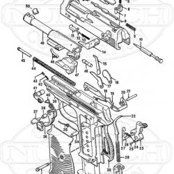 WALTHER P38 GACHETTE ( FIRING PIN & INDICATOR COVER ) WP38-3