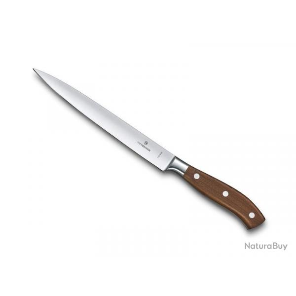 BEL2244 COUTEAU FILET DE SOLE VICTORINOX LAME FLEXIBLE 20CM FORGE MANCHE BOIS D'ERABLE MODIFIE NEUF