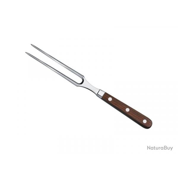 BEL2245 FOURCHETTE CHEF VICTORINOX FORGE GRAND MAITRE LAME 15CM MANCHE BOIS D'ERABLE NEUF