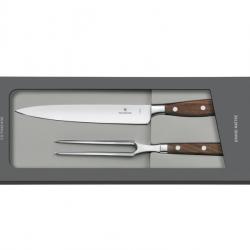 BEL2252 COFFRET DECOUPE 2 PIECES VICTORINOX FORGE GRAND MAITRE (couteau a decoupe + fourchette) NEUF