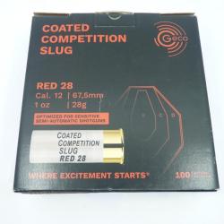 Pack 100 balles GECO compétition slug red 28 CAL.12/67 28g