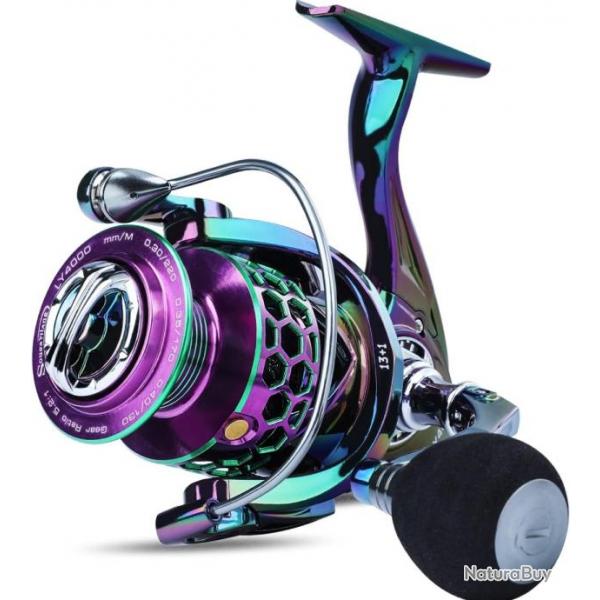 Moulinet Sougayilang Spinning - Puissant et Lger | Parfait pour Pche en Eau Douce et en Mer | Neuf