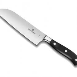 BEL2257 COUTEAU SANTOKU VICTORINOX FORGE GRAND MAITRE LAME 17CM MANCHE "POM" NEUF