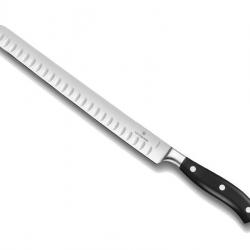 BEL2261 COUTEAU A JAMBON VICTORINOX FORGE GRAND MAITRE LAME ALVEOLEE 26CM MANCHE "POM" NEUF