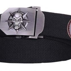 Ceinture skull/star noire