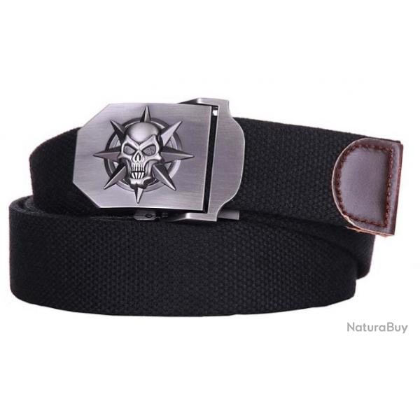 Ceinture skull/star noire