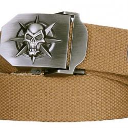 Ceinture skull/star couleur sable