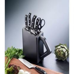 BEL2269 BLOC DE CUISINE VICTORINOX 6 PIECES (santoku, chef; steak, office, decoupe, ciseaux) NEUF