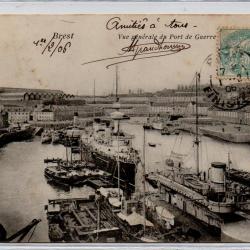 CPA - Marine Militaire Française " Brest "  Vue Générale du Port - N°1265